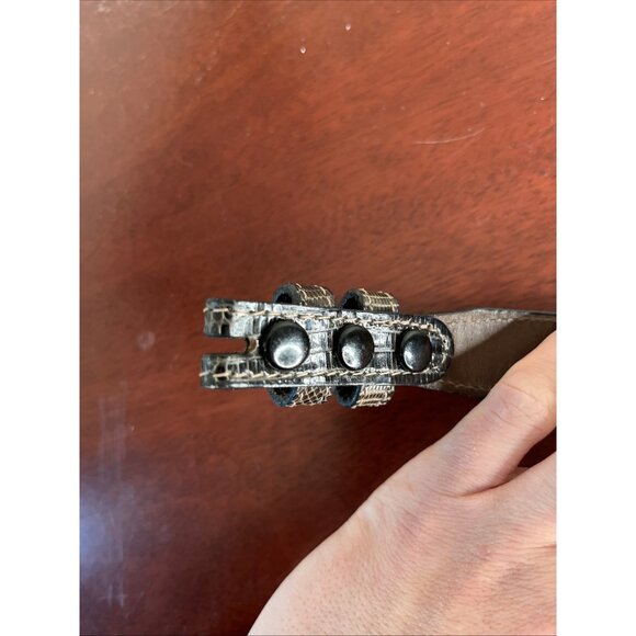 Vintage AUTHENTIC STAMPED BARRY KIESELSTEIN CORD NEW YORK Brown SNAKE BELT 90s main image 6